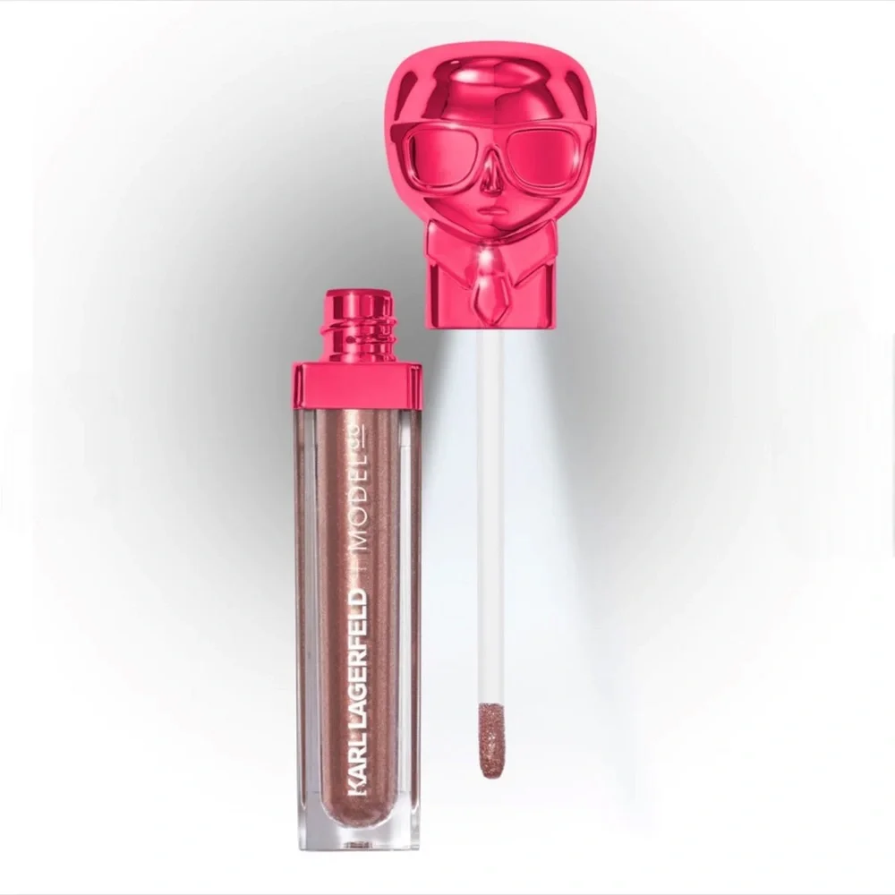 new Karl Lagerfeld x Modelco ᨎ Lip Lights Special FX Top Coat Gloss ᨎ Rhumba ᨎ